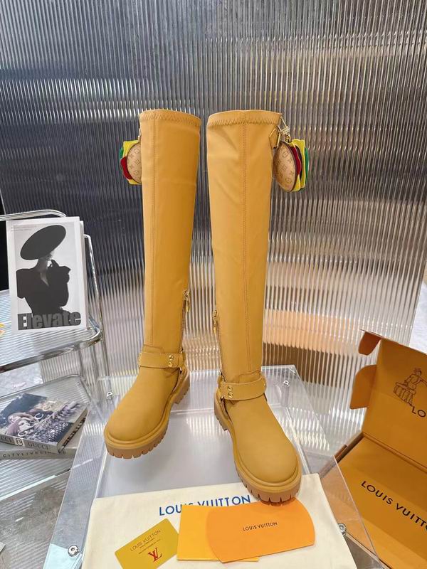 Louis Vuitton Leather 3110176 Knee-High Boots MNS0903 - Image 10