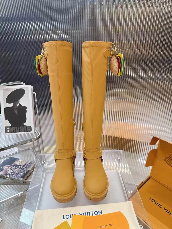Louis Vuitton Leather 3110176 Knee-High Boots MNS0903 - Image 11