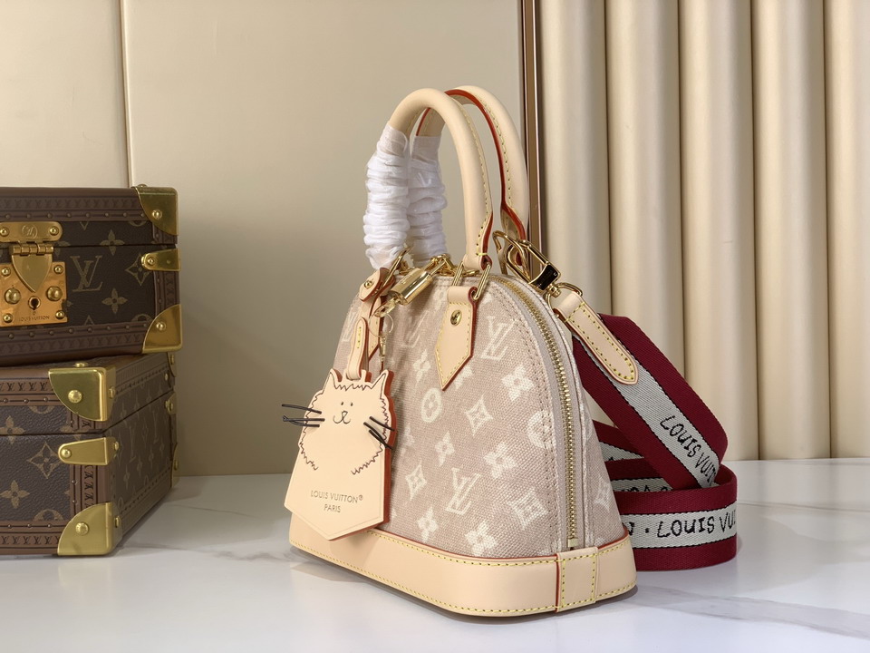 Louis Vuitton Beige Meowgram Alma BB Crossbody Bag M25728 - Image 3