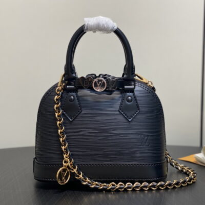 Louis Vuitton Black Nano Alma Handbag K00015
