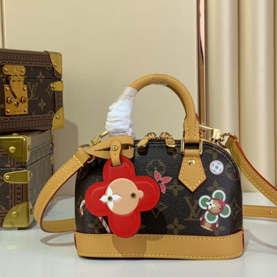 Louis Vuitton Monogram Brown Nano Alma Handbag M12199