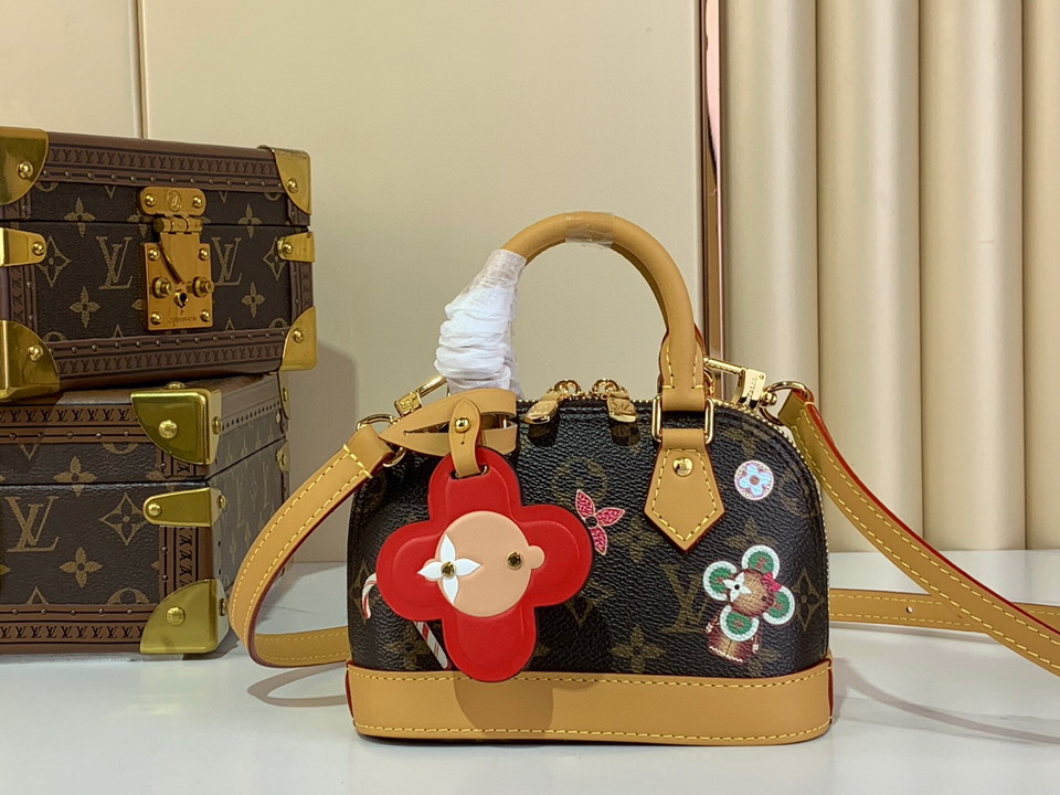 Louis Vuitton Monogram Brown Nano Alma Handbag M12199