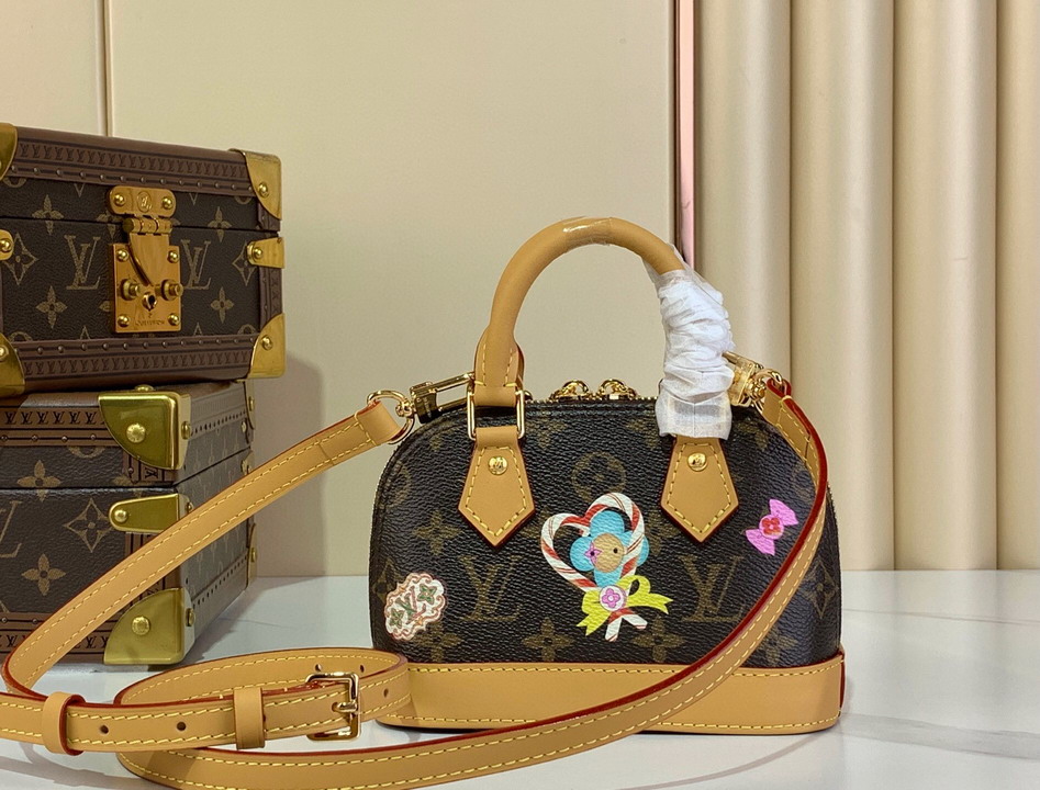 Louis Vuitton Monogram Brown Nano Alma Handbag M12199 - Image 2