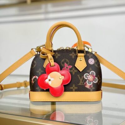 Louis Vuitton Brown Nano Alma Top Handle Bag M12199