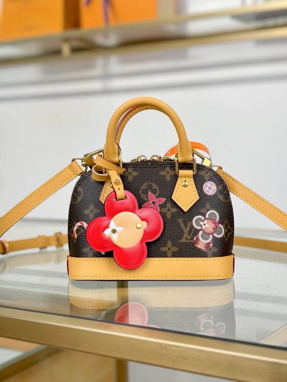 Louis Vuitton Brown Nano Alma Top Handle Bag M12199