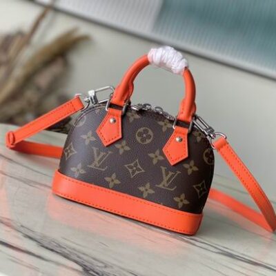 Louis Vuitton Orange Nano Alma Satchel M82717