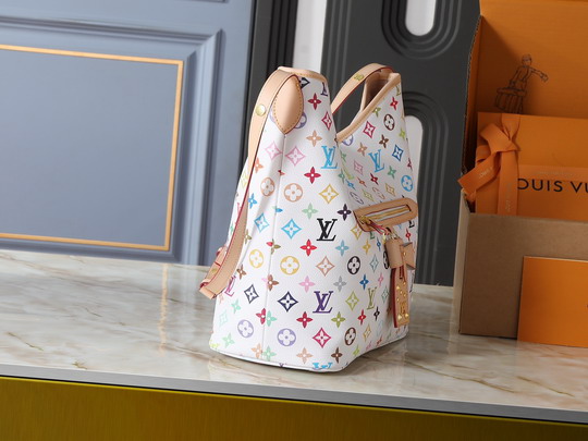 Louis Vuitton White Rainbow Monogram X Takashi Murakami “Lineup” Shoulder Bag M27582 - Image 2