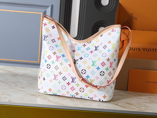 Louis Vuitton White Rainbow Monogram X Takashi Murakami “Lineup” Shoulder Bag M27582 - Image 3
