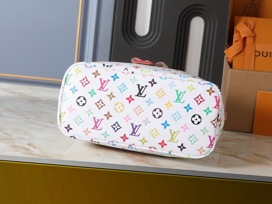 Louis Vuitton White Rainbow Monogram X Takashi Murakami “Lineup” Shoulder Bag M27582 - Image 4