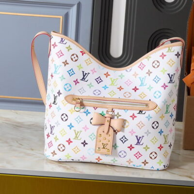 Louis Vuitton White Rainbow Monogram X Takashi Murakami “Lineup” Shoulder Bag M27582