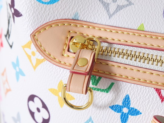 Louis Vuitton White Rainbow Monogram X Takashi Murakami “Lineup” Shoulder Bag M27582 - Image 6