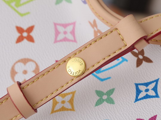 Louis Vuitton White Rainbow Monogram X Takashi Murakami “Lineup” Shoulder Bag M27582 - Image 7