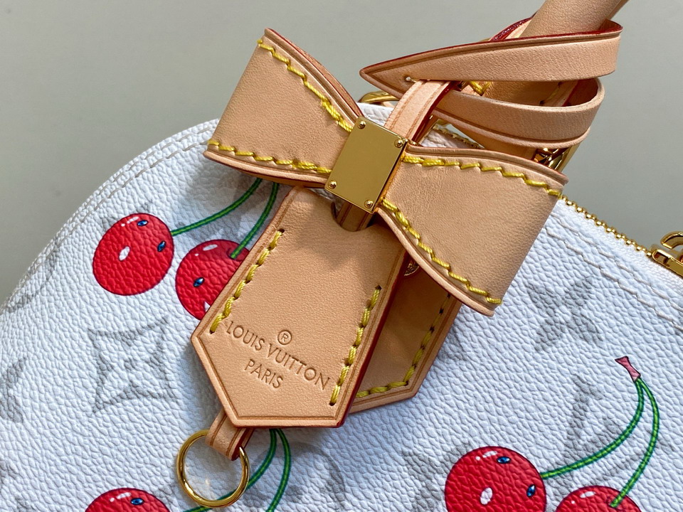 Louis Vuitton White X Takashi Murakami Cherry Alma BB Handbag M14234 - Image 7