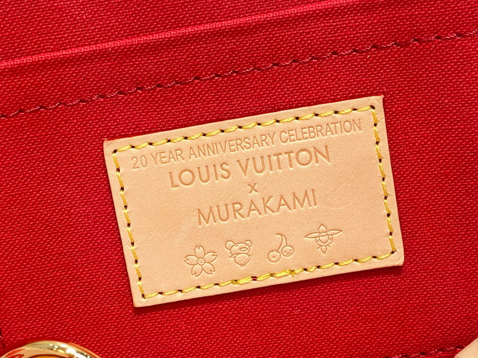 Louis Vuitton White X Takashi Murakami Cherry Alma BB Handbag M14234 - Image 9