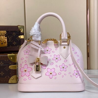 Louis Vuitton Pink X Takashi Murakami Cherry Blossom Alma BB Handbag M13104