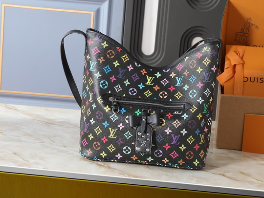 Louis Vuitton Black Rainbow Monogram X Takashi Murakami “Lineup” Shoulder Bag M27582