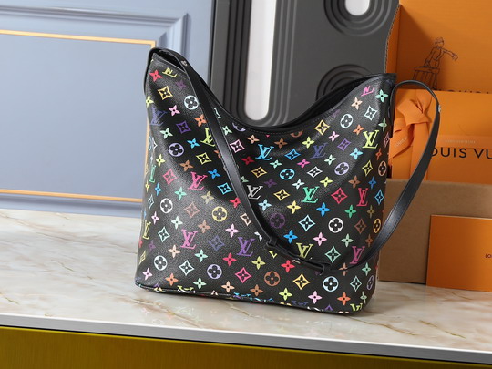Louis Vuitton Black Rainbow Monogram X Takashi Murakami “Lineup” Shoulder Bag M27582 - Image 3