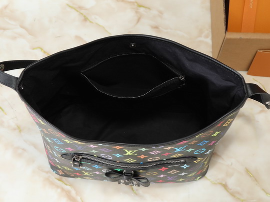 Louis Vuitton Black Rainbow Monogram X Takashi Murakami “Lineup” Shoulder Bag M27582 - Image 5