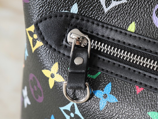Louis Vuitton Black Rainbow Monogram X Takashi Murakami “Lineup” Shoulder Bag M27582 - Image 6