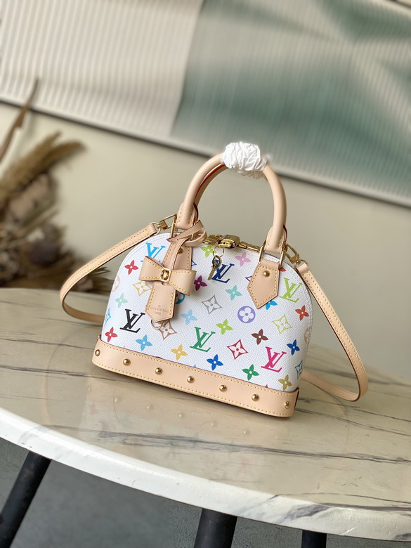 Louis Vuitton White X TM Alma BB Handbag M13078